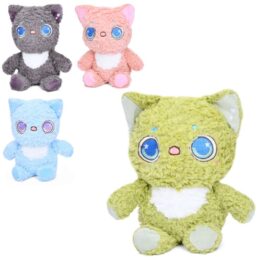 М'яка іграшка Кіт (сірий та голубий)